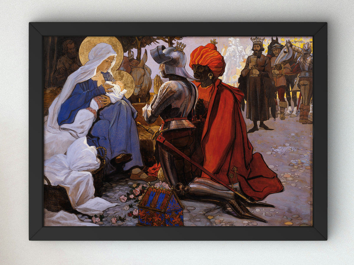 The Three Magi by Maximilian Liebenwein 1902, Wall Art Print, Fine Art Reproduction, Museum Quality Decor, Poster