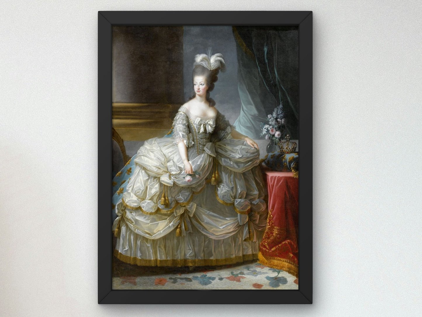 Marie Antoinette, Reine de France by Élisabeth Vigée Le Brun 1783, Wall Art Print, Fine Art Reproduction, Museum Quality Decor, Poster