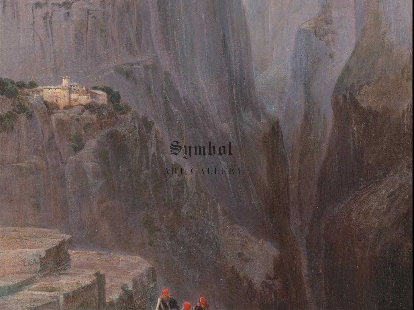 Zagori Greece by Edward Lear 1860, Wall Art Print, Fine Art Reproduction, Museum Quality Decor, Poster