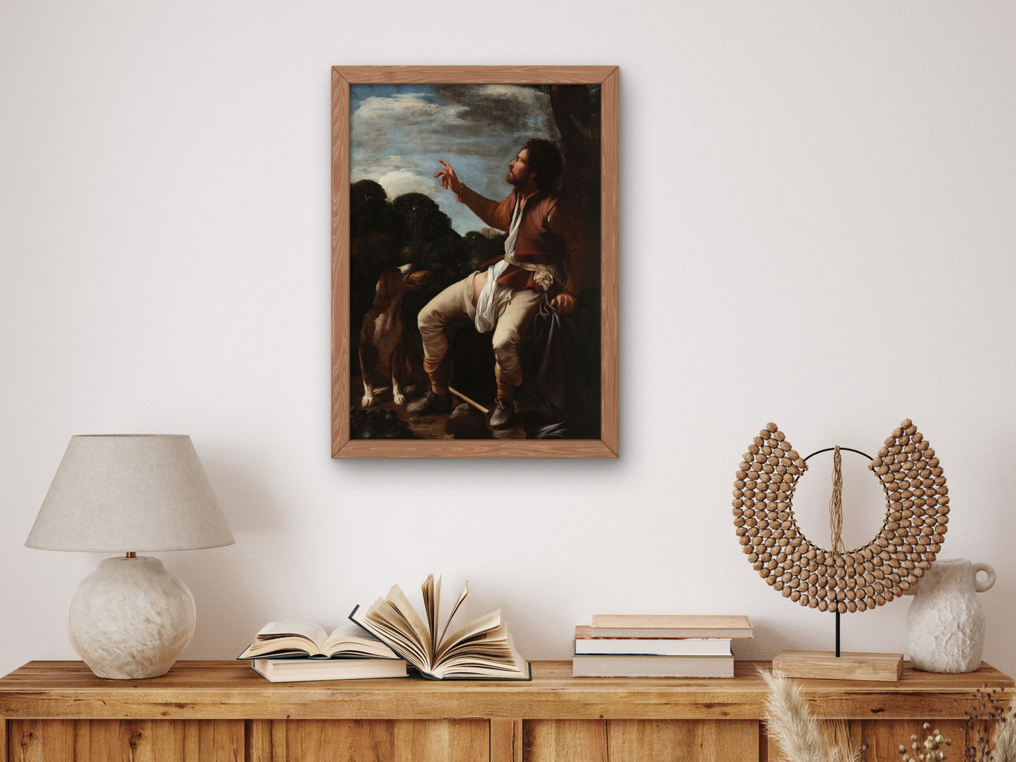 Saint Roch by Carlo Saraceni 1611, Wall Art Print, Fine Art Reproduction, Museum Quality Decor, Poster