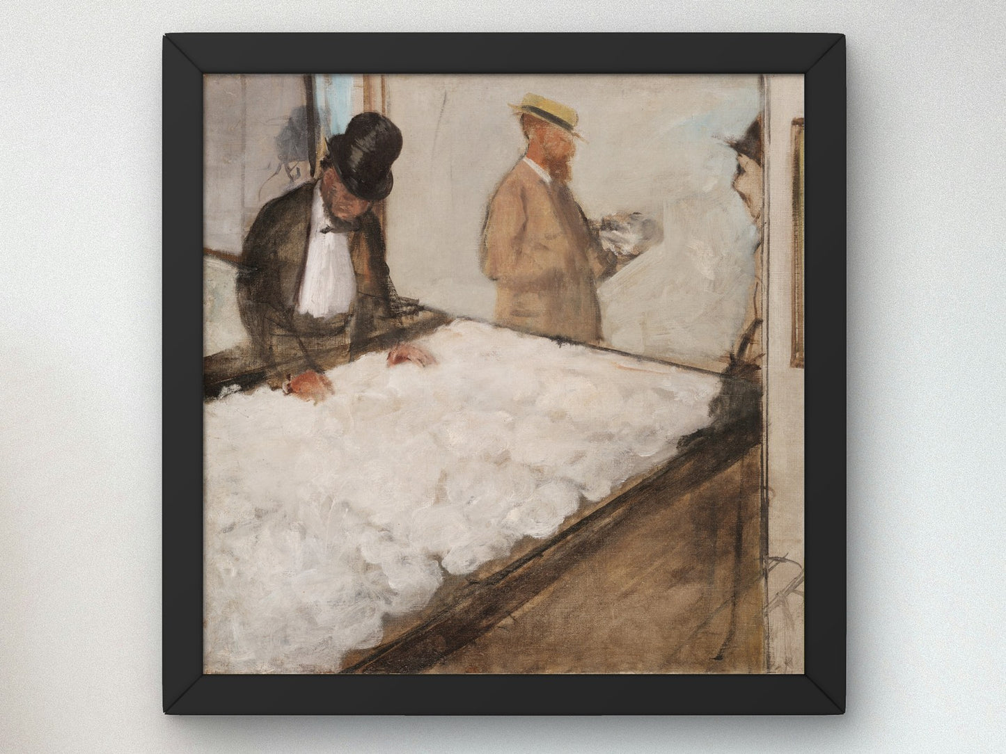 Cotton Merchants in New Orleans by Edgar Degas 1873, Wall Art Print, Fine Art Reproduction, Museum Quality Decor, Poster