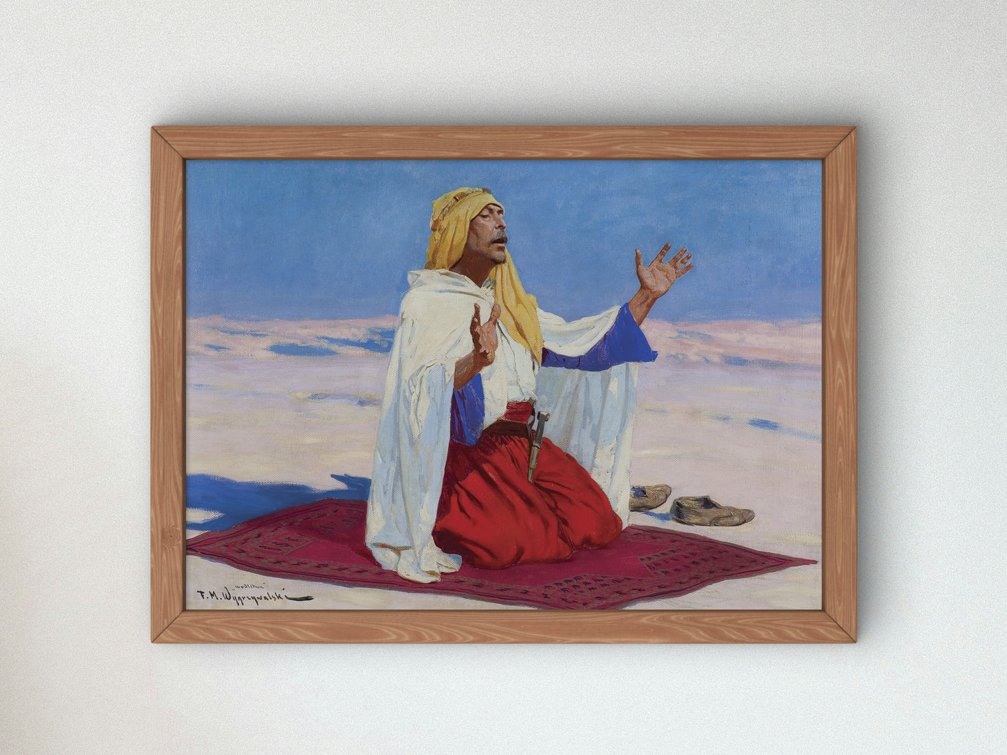 Prayer by Feliks Michał Wygrzywalski, Wall Art Print, Fine Art Reproduction, Museum Quality Decor, Poster