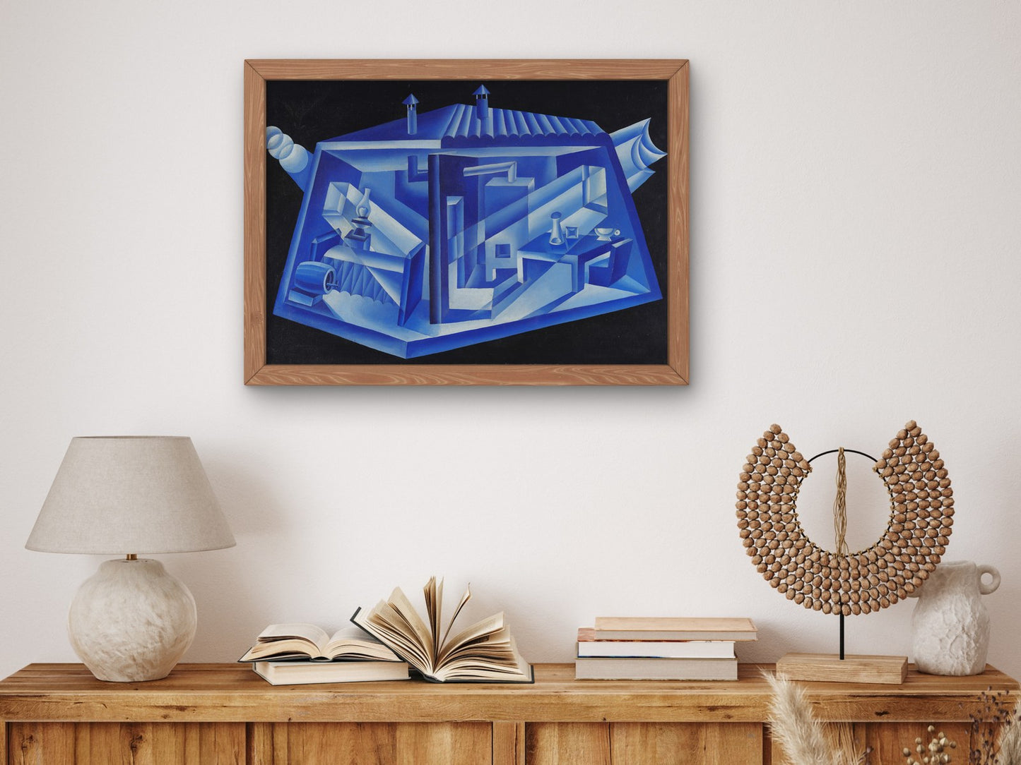 Prismi lunari by Fortunato Depero 1931, Wall Art Print, Fine Art Reproduction, Museum Quality Decor, Poster