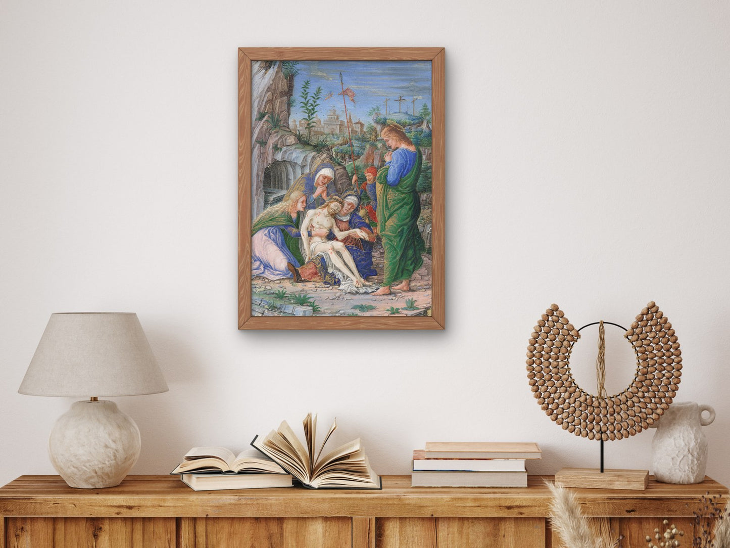Pieta by Francesco dai Libri 1475, Wall Art Print, Fine Art Reproduction, Museum Quality Decor, Poster