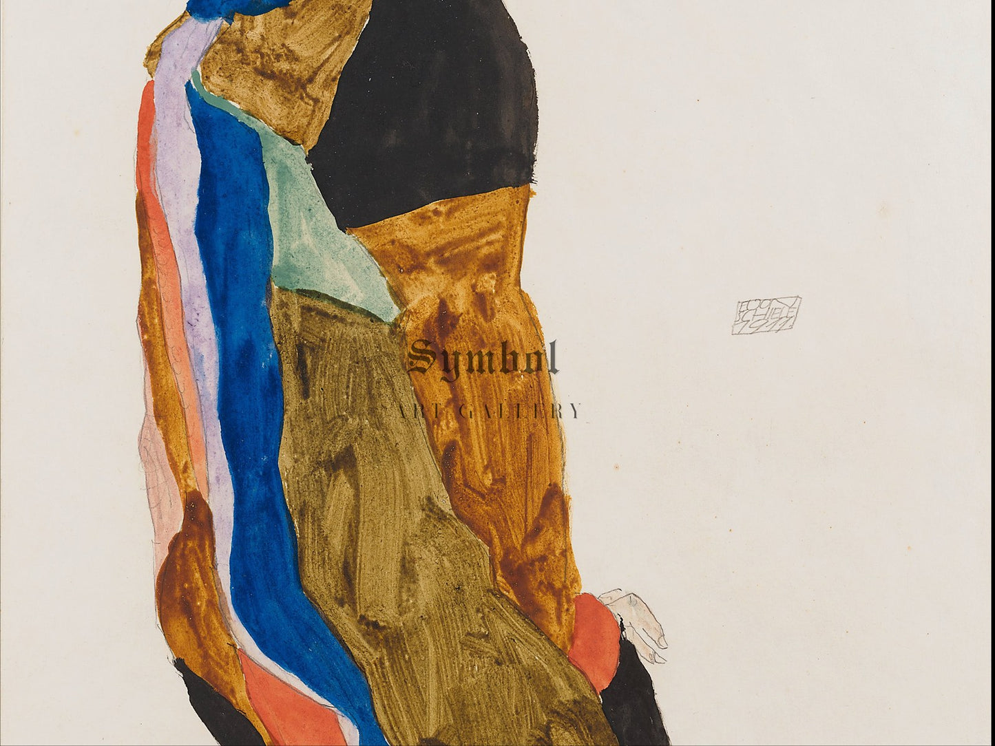 Moa by Egon Schiele 1911, Wall Art Print, Fine Art Reproduction, Museum Quality Decor, Poster