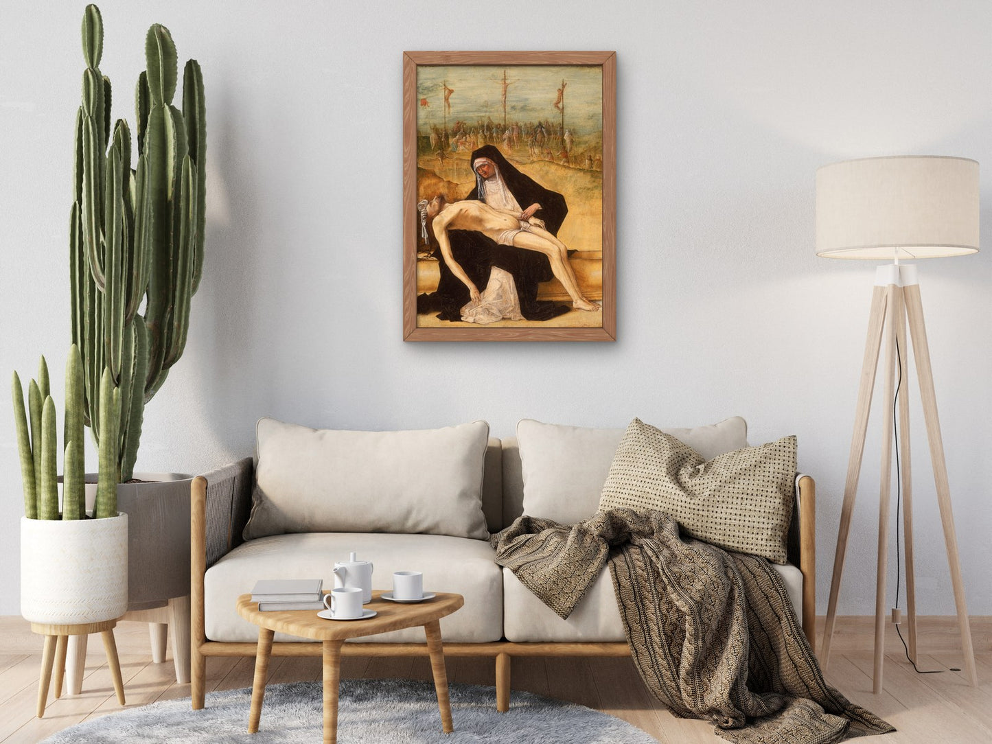 Pietà by Ercole de' Roberti 1484, Wall Art Print, Fine Art Reproduction, Museum Quality Decor, Poster