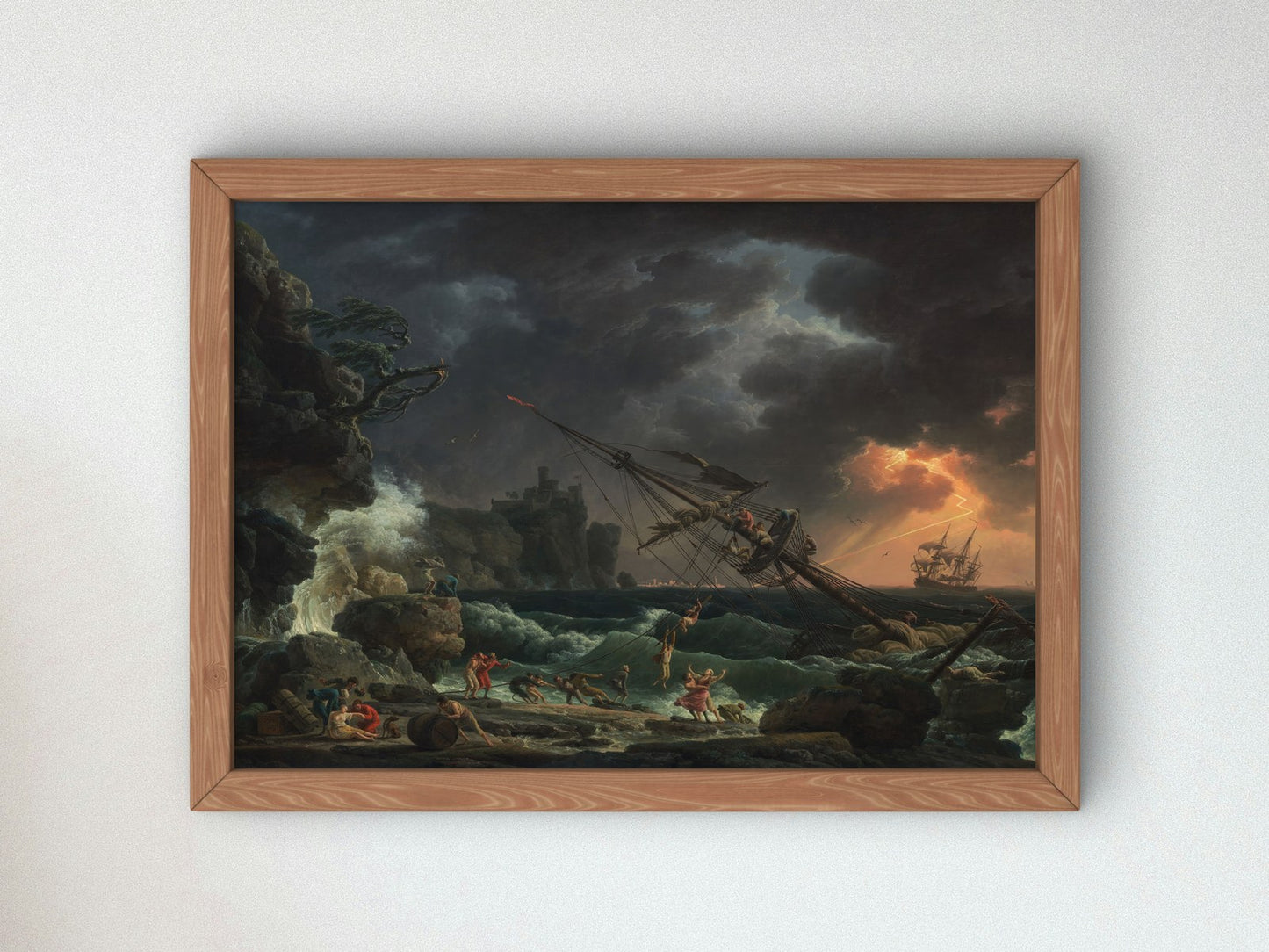 The Start of the Hunt by American 19th Century Artist, Wall Art Print, Fine Art Reproduction, Museum Quality Decor, Poster