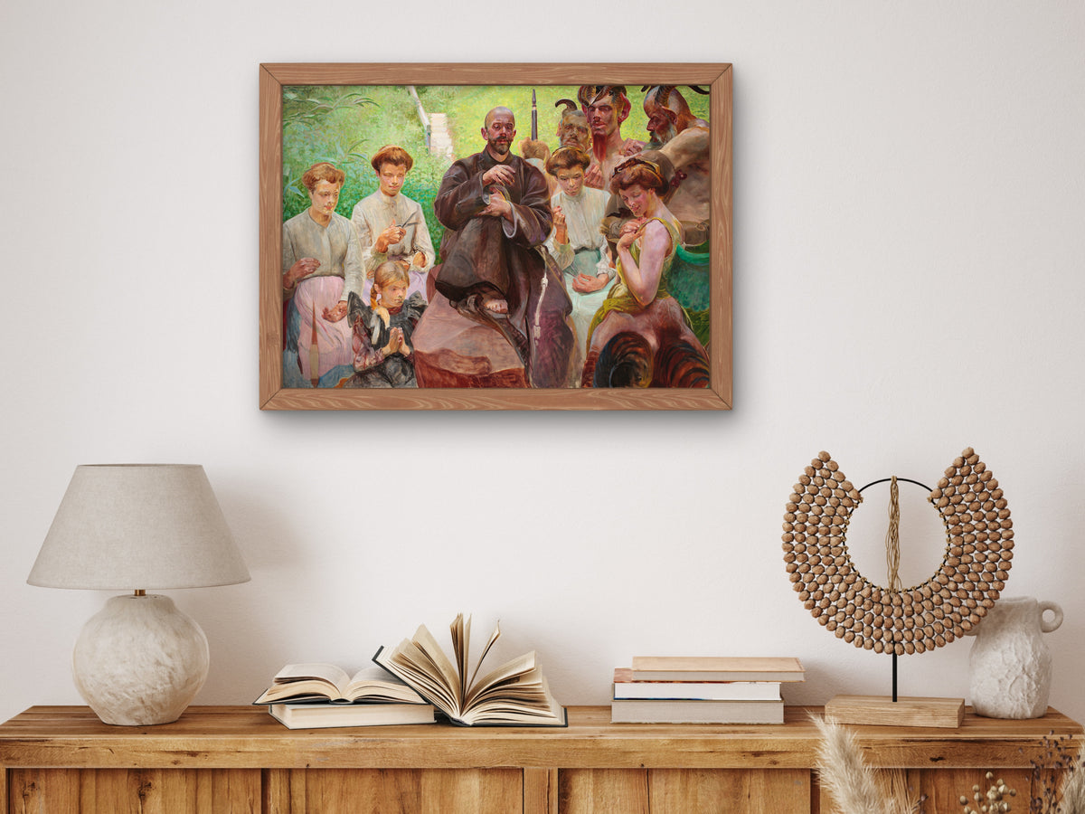 Saint Francis by Jacek Malczewski 1908, Wall Art Print, Fine Art Reproduction, Museum Quality Decor, Poster