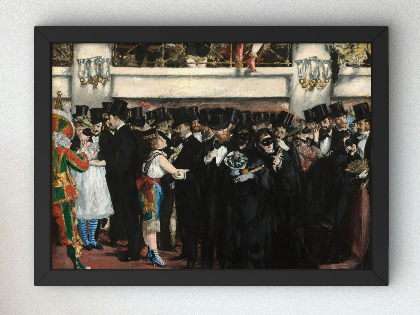 Masked Ball at the Opera by Édouard Manet 1873, Wall Art Print, Fine Art Reproduction, Museum Quality Decor, Poster