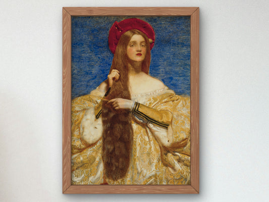 Fiorella by Frank Cadogan Cowper 1917, Wall Art Print, Fine Art Reproduction, Museum Quality Decor, Poster
