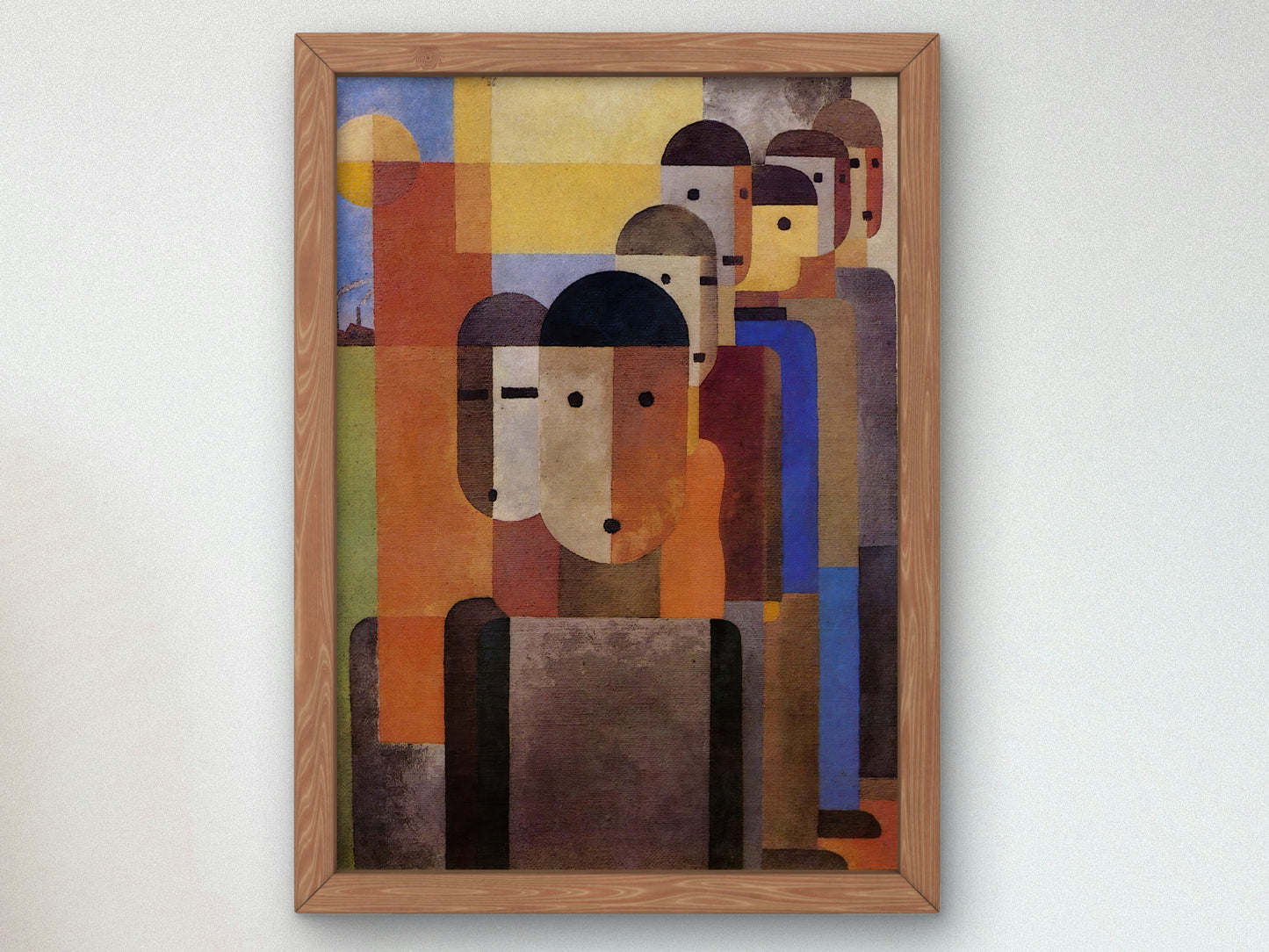 Workers by Franz Wilhelm Seiwert 1926, Wall Art Print, Fine Art Reproduction, Museum Quality Decor, Poster
