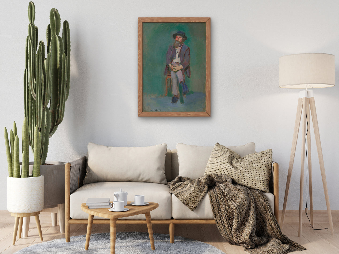 Seated Man by Henri Matisse 1900, Wall Art Print, Fine Art Reproduction, Museum Quality Decor, Poster