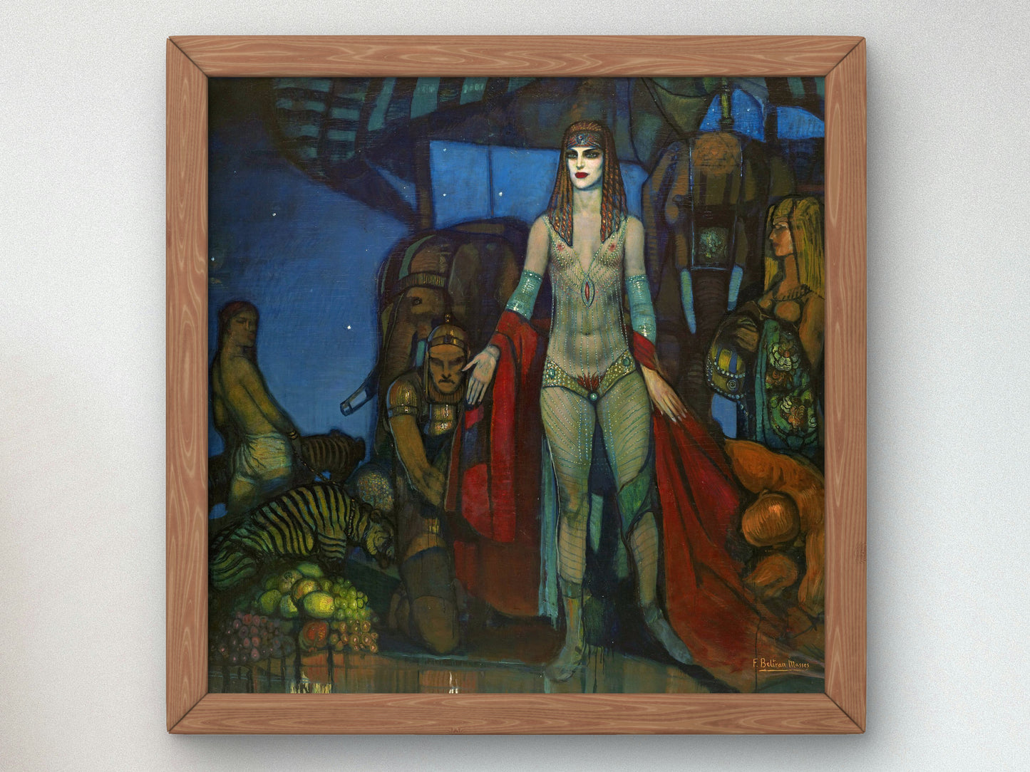 The Queen of Sheba by Federico Beltrán Masses, Wall Art Print, Fine Art Reproduction, Museum Quality Decor, Poster