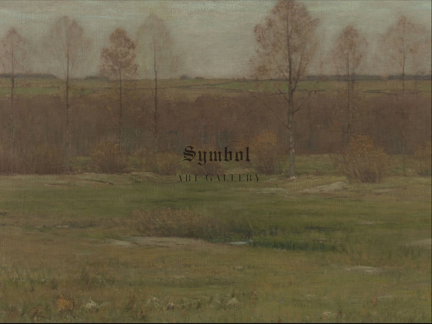 Autumn by Dwight William Tryon 1892, Wall Art Print, Fine Art Reproduction, Museum Quality Decor, Poster