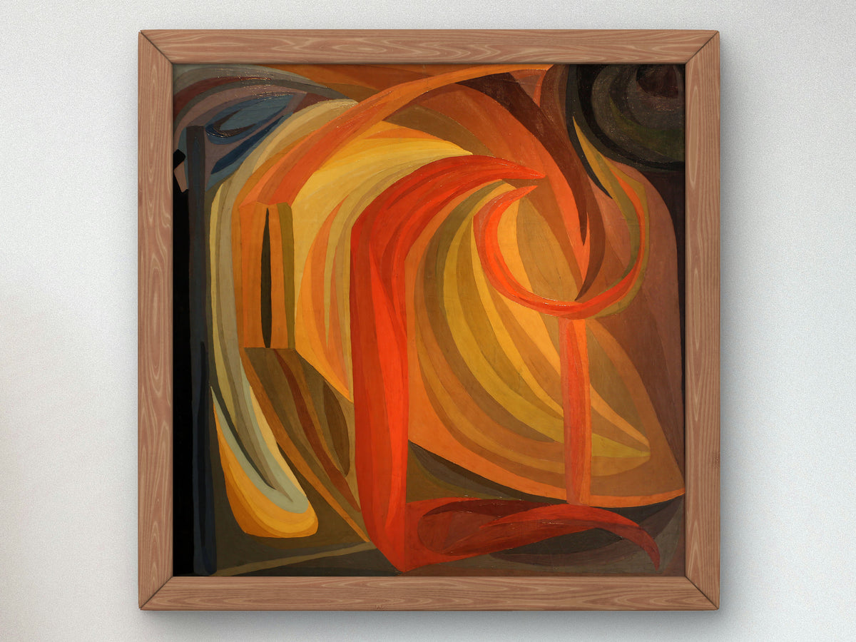 Composition by Otto Freundlich 1911, Wall Art Print, Fine Art Reproduction, Museum Quality Decor, Poster