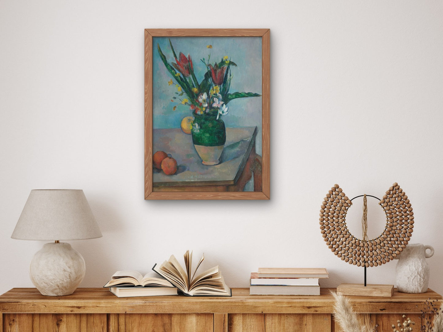 The Vase of Tulips by Paul Cézanne 1890, Wall Art Print, Fine Art Reproduction, Museum Quality Decor, Poster