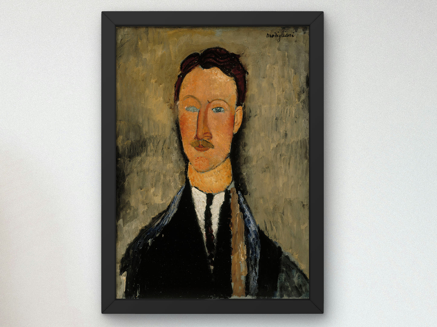 Portrait of the Artist Léopold Survage by Amedeo Modigliani 1918, Wall Art Print, Fine Art Reproduction, Museum Quality Decor, Poster