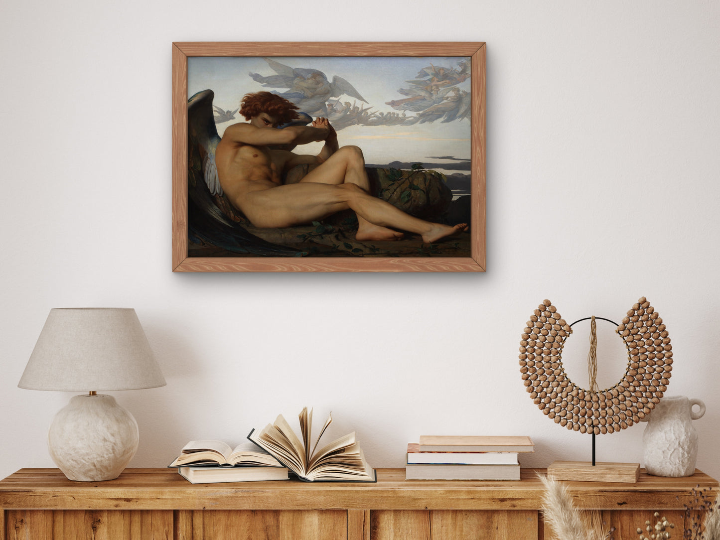 Fallen Angel by Alexandre Cabanel 1847, Wall Art Print, Fine Art Reproduction, Museum Quality Decor, Poster