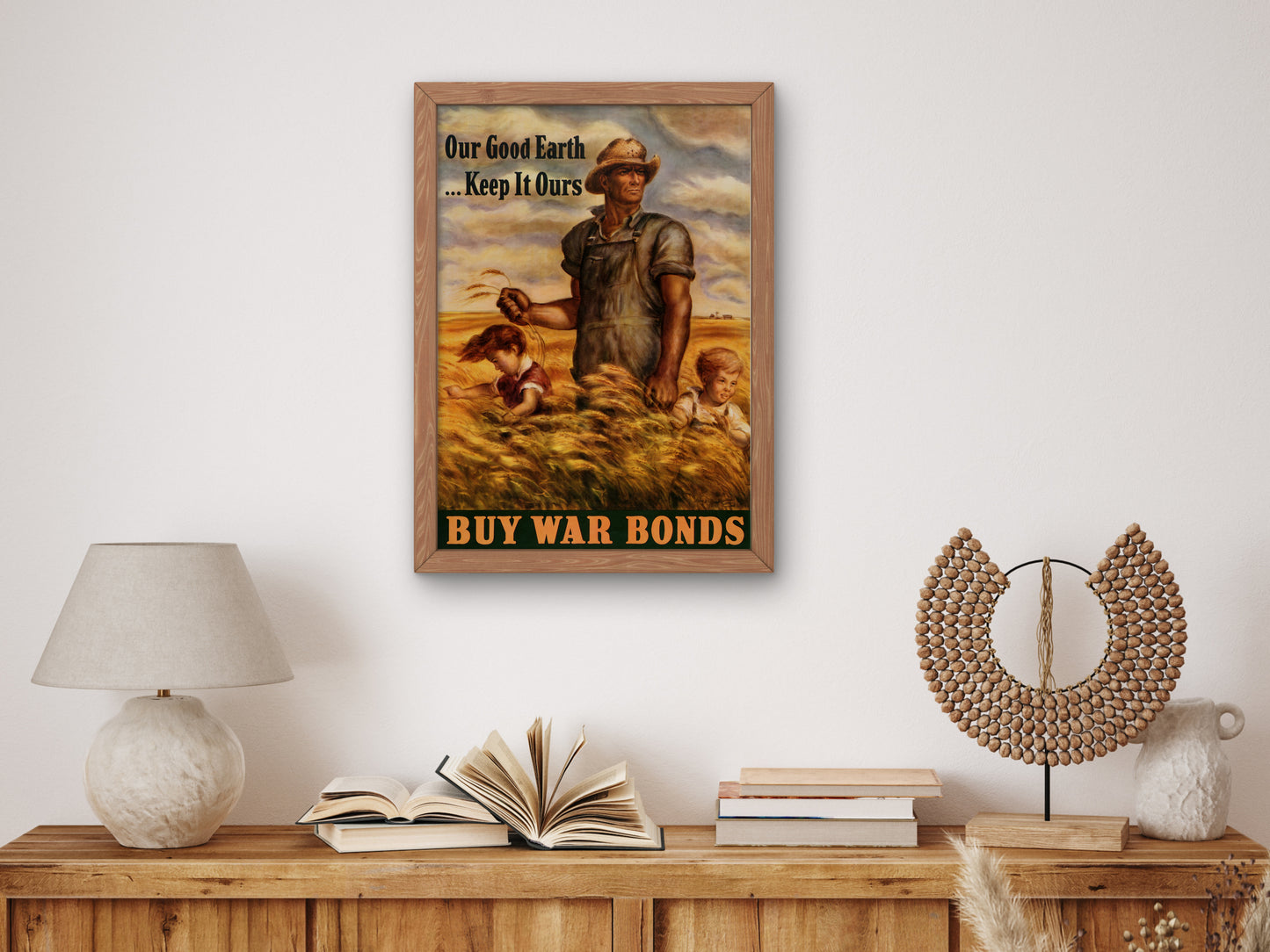 Our Good Earth, Keep It Ours by John Steuart Curry 1942, Wall Art Print, Fine Art Reproduction, Museum Quality Decor, Poster