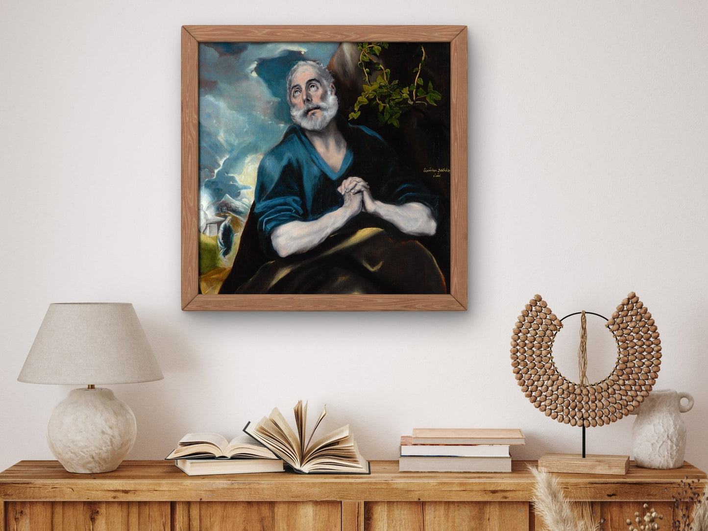 The Tears of Saint Peter by El Greco 1580, Wall Art Print, Fine Art Reproduction, Museum Quality Decor, Poster