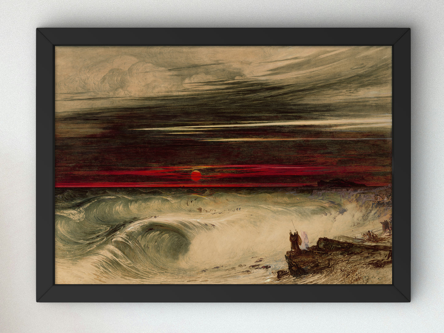 The Destruction of Pharaoh's Host by John Martin 1836, Wall Art Print, Fine Art Reproduction, Museum Quality Decor, Poster