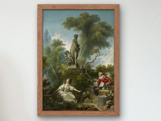 The Progress of Love: The Meeting by Jean Honoré Fragonard 1771, Wall Art Print, Fine Art Reproduction, Museum Quality Decor, Poster