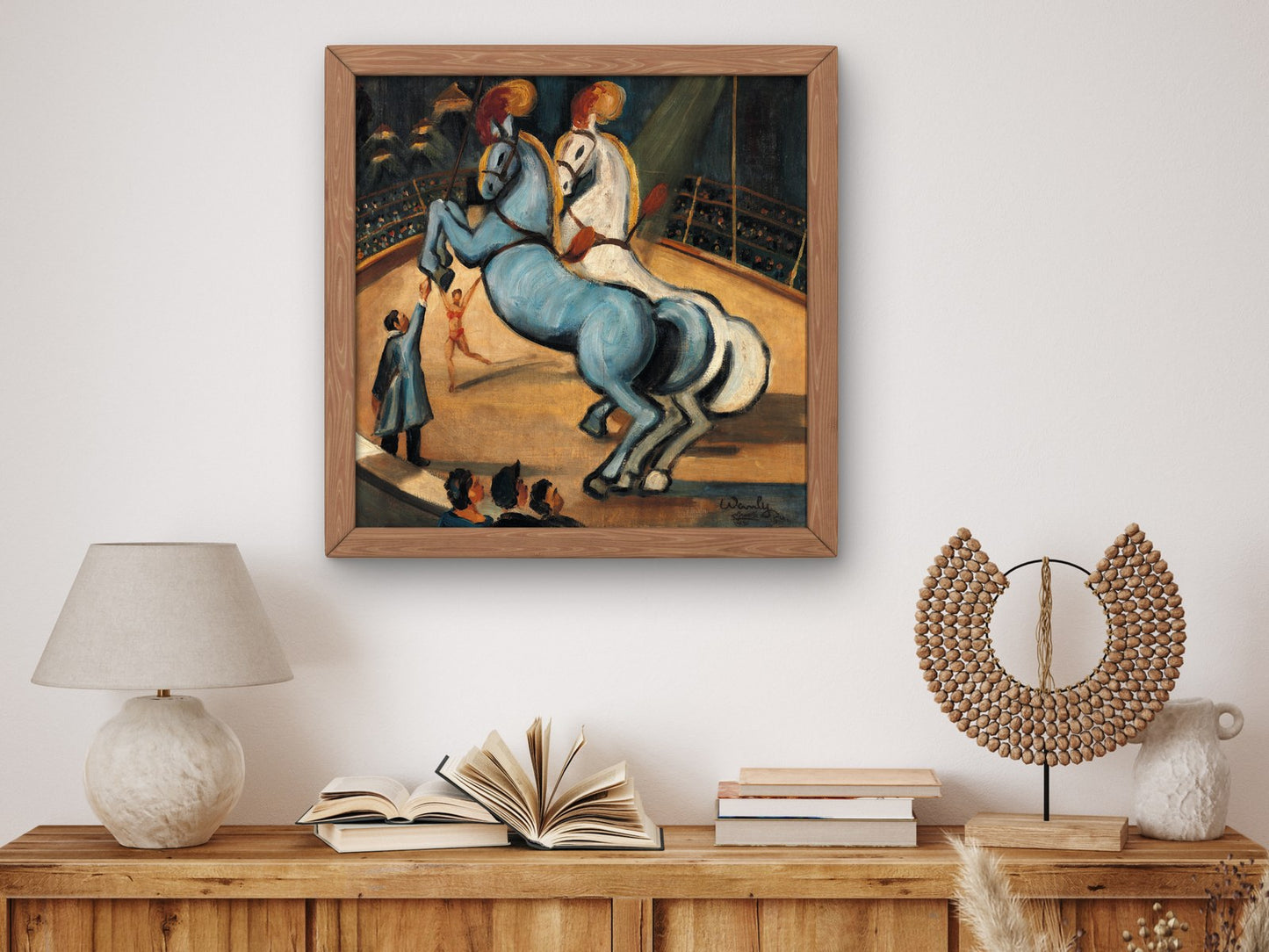 Circus by Adham Wanly 1954, Wall Art Print, Fine Art Reproduction, Museum Quality Decor, Poster