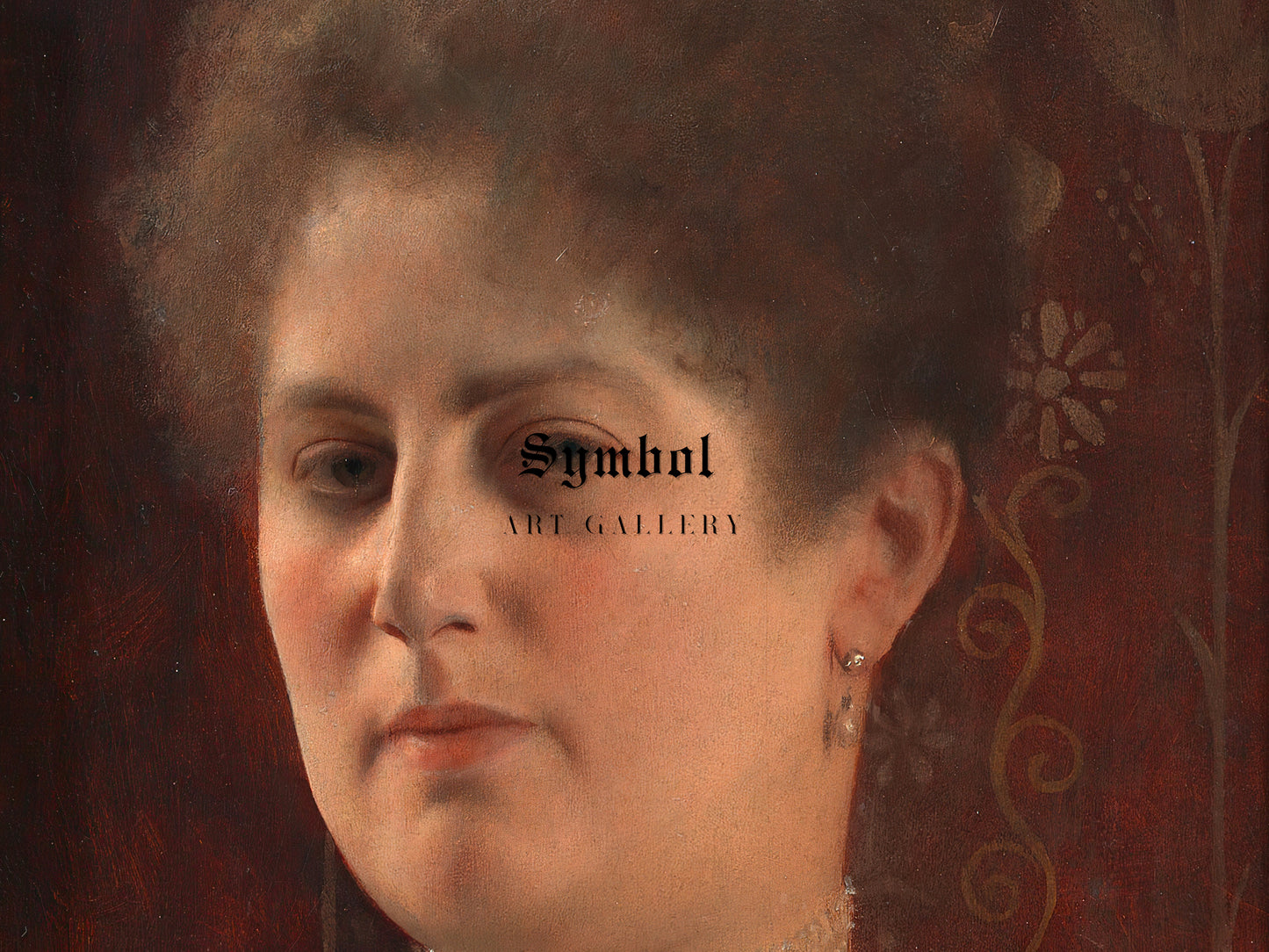 Portrait of an Unknown Woman by Gustav Klimt 1884, Wall Art Print, Fine Art Reproduction, Museum Quality Decor, Poster