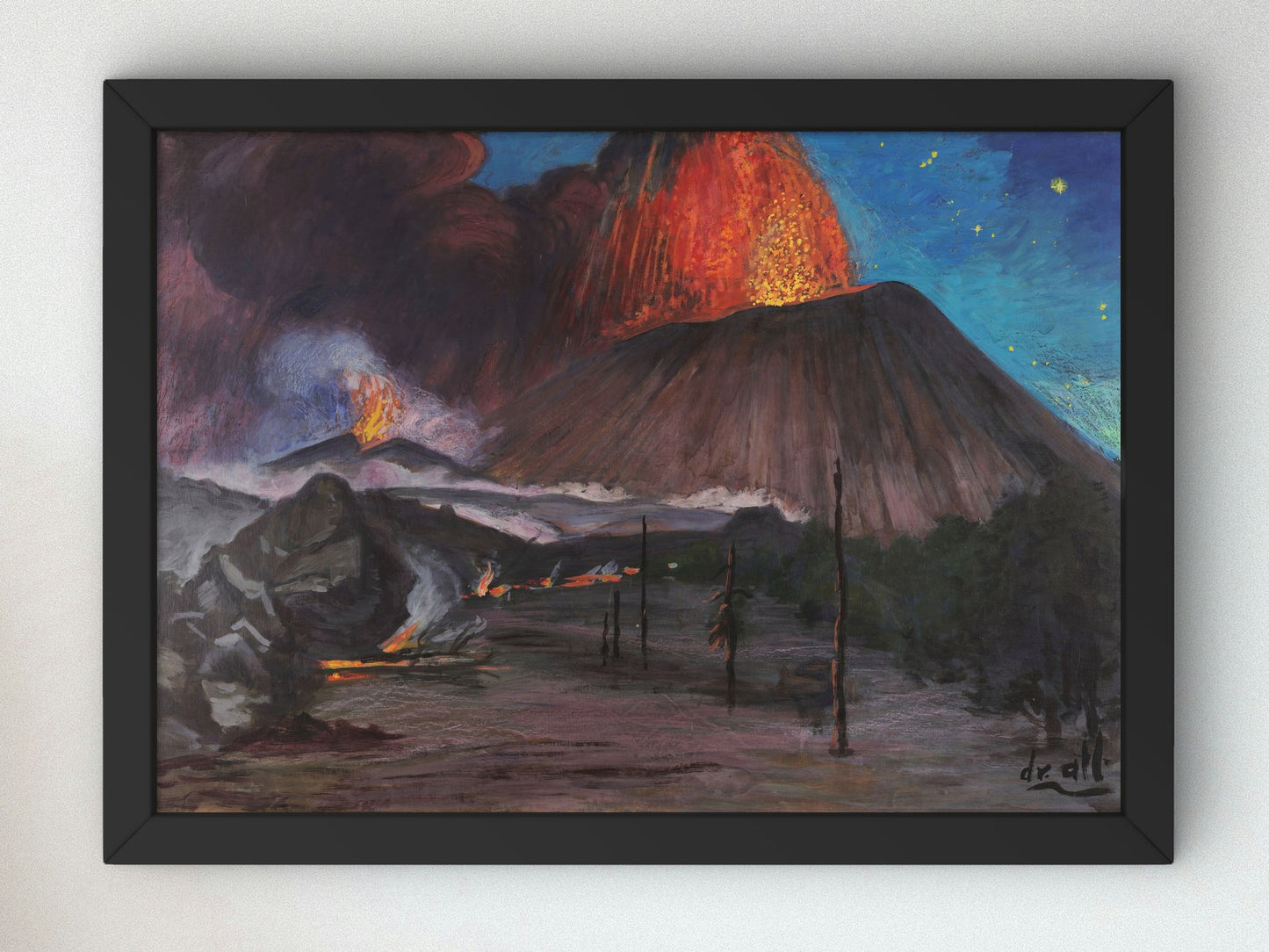 Climatic Eruption by Dr. Atl 1960, Wall Art Print, Fine Art Reproduction, Museum Quality Decor, Poster