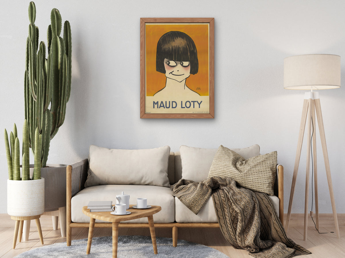 Maud Loty by H. Chachoin 1926, Wall Art Print, Fine Art Reproduction, Museum Quality Decor, Poster