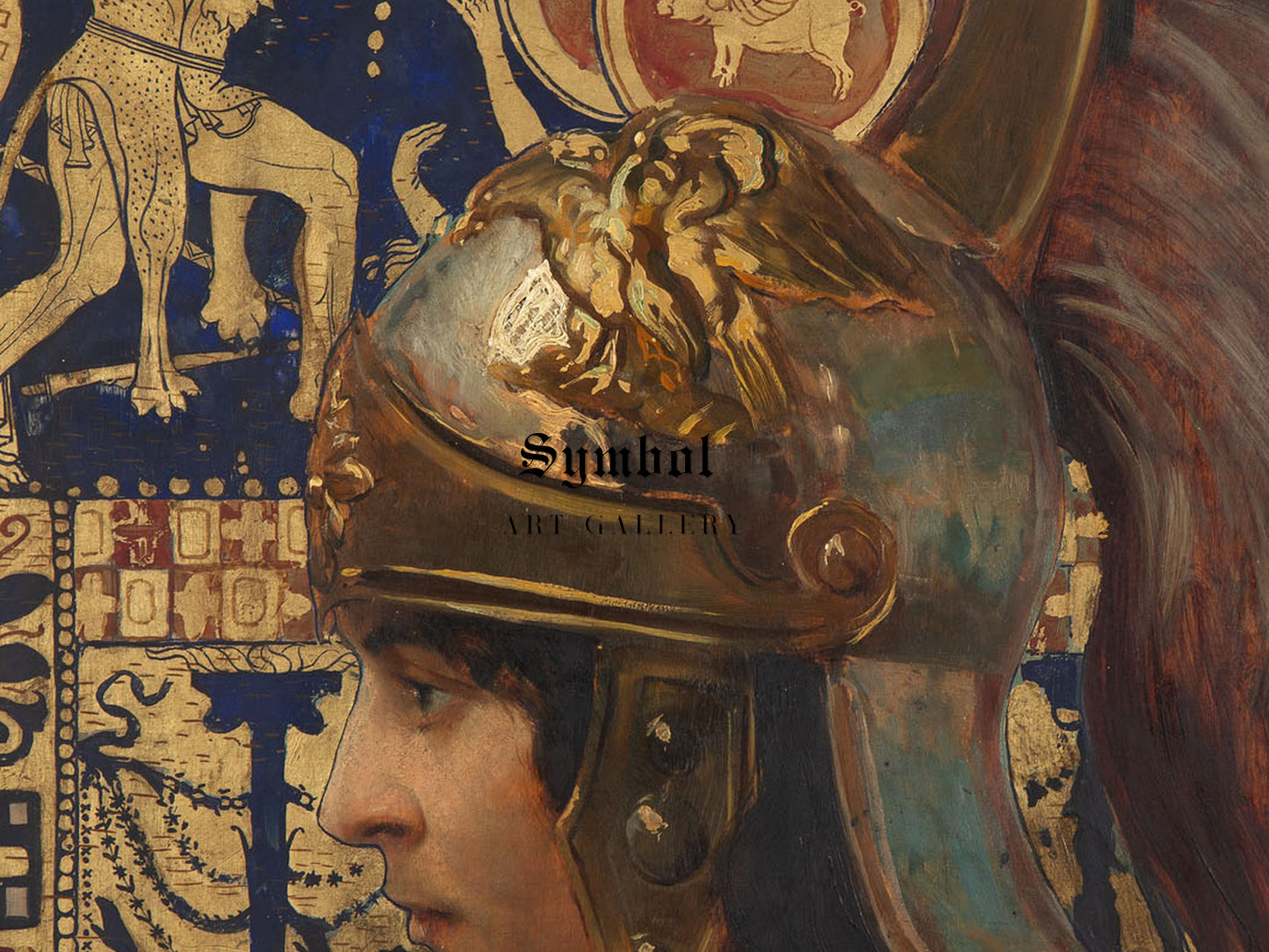 Athena by Feliks Michał Wygrzywalski 1914, Wall Art Print, Fine Art Reproduction, Museum Quality Decor, Poster