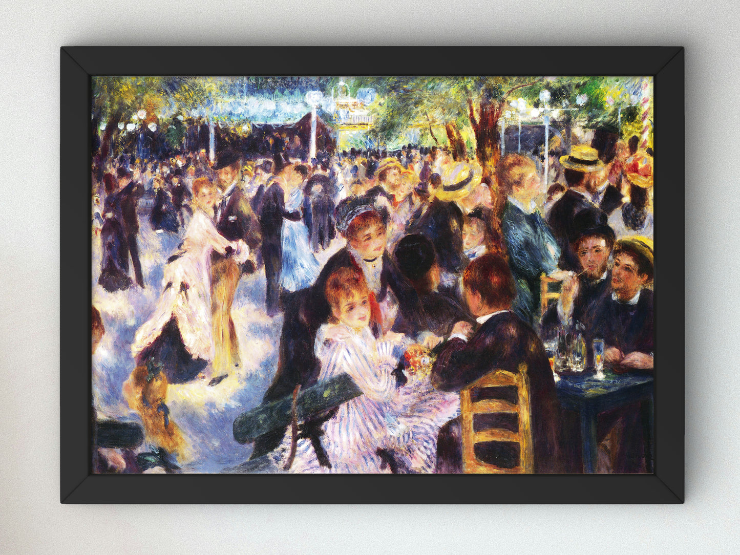 Dance at Le Moulin de la Galette by Auguste Renoir 1876, Wall Art Print, Fine Art Reproduction, Museum Quality Decor, Poster