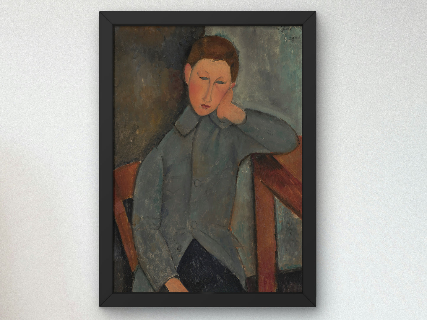 The Boy by Amedeo Modigliani 1919, Wall Art Print, Fine Art Reproduction, Museum Quality Decor, Poster