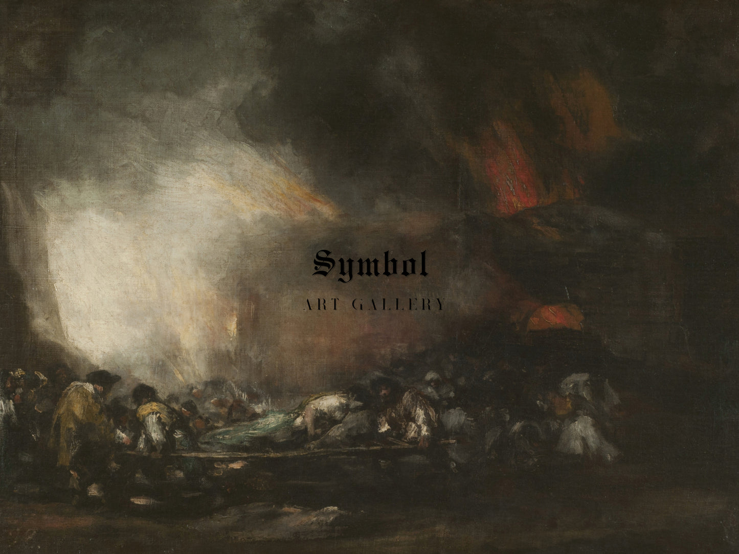 Fire in a Hospital by Francisco Goya 1808, Wall Art Print, Fine Art Reproduction, Museum Quality Decor, Poster