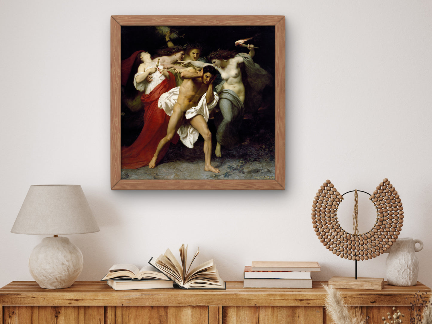 Orestes Pursued by the Furies by William Adolphe Bouguereau 1862, Wall Art Print, Fine Art Reproduction, Museum Quality Decor, Poster
