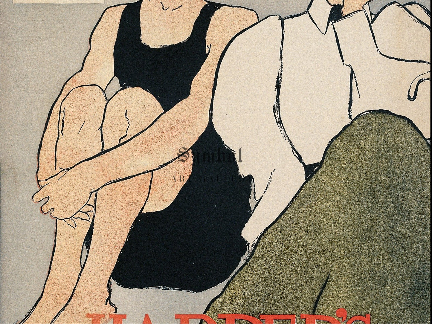 Harper's August Tom Sawyer Detective by Edward Penfield 1896, Wall Art Print, Fine Art Reproduction, Museum Quality Decor, Poster