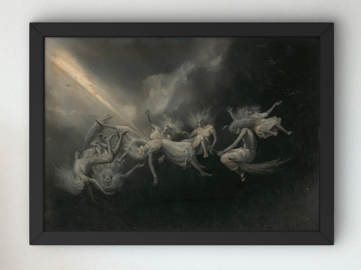 Lightning Struck a Flock of Witches by William Holbrook Beard, Wall Art Print, Fine Art Reproduction, Museum Quality Decor, Poster