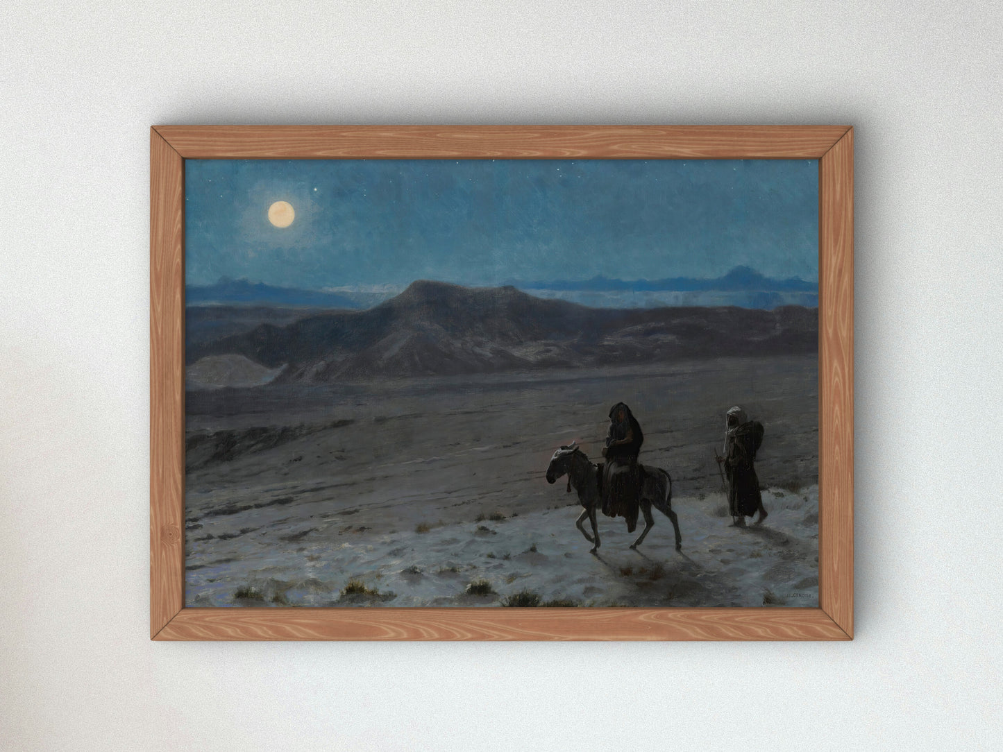 The Flight into Egypt by Jean Léon Gérôme 1883, Wall Art Print, Fine Art Reproduction, Museum Quality Decor, Poster