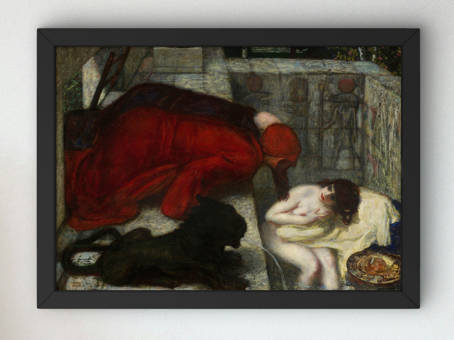 Susanna in the Bath by Franz von Stuck 1896, Wall Art Print, Fine Art Reproduction, Museum Quality Decor, Poster
