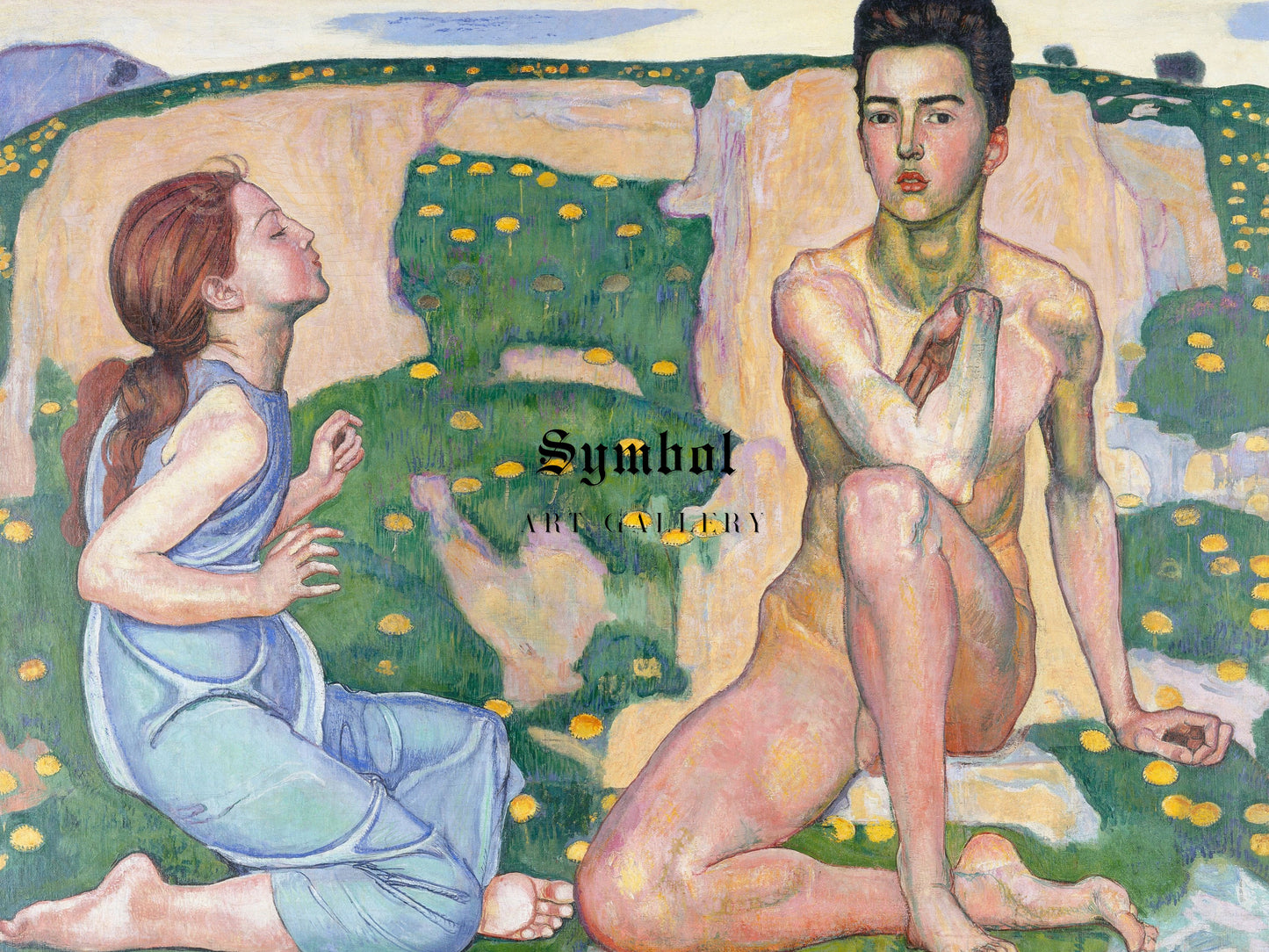 Spring by Ferdinand Hodler 1901, Wall Art Print, Fine Art Reproduction, Museum Quality Decor, Poster