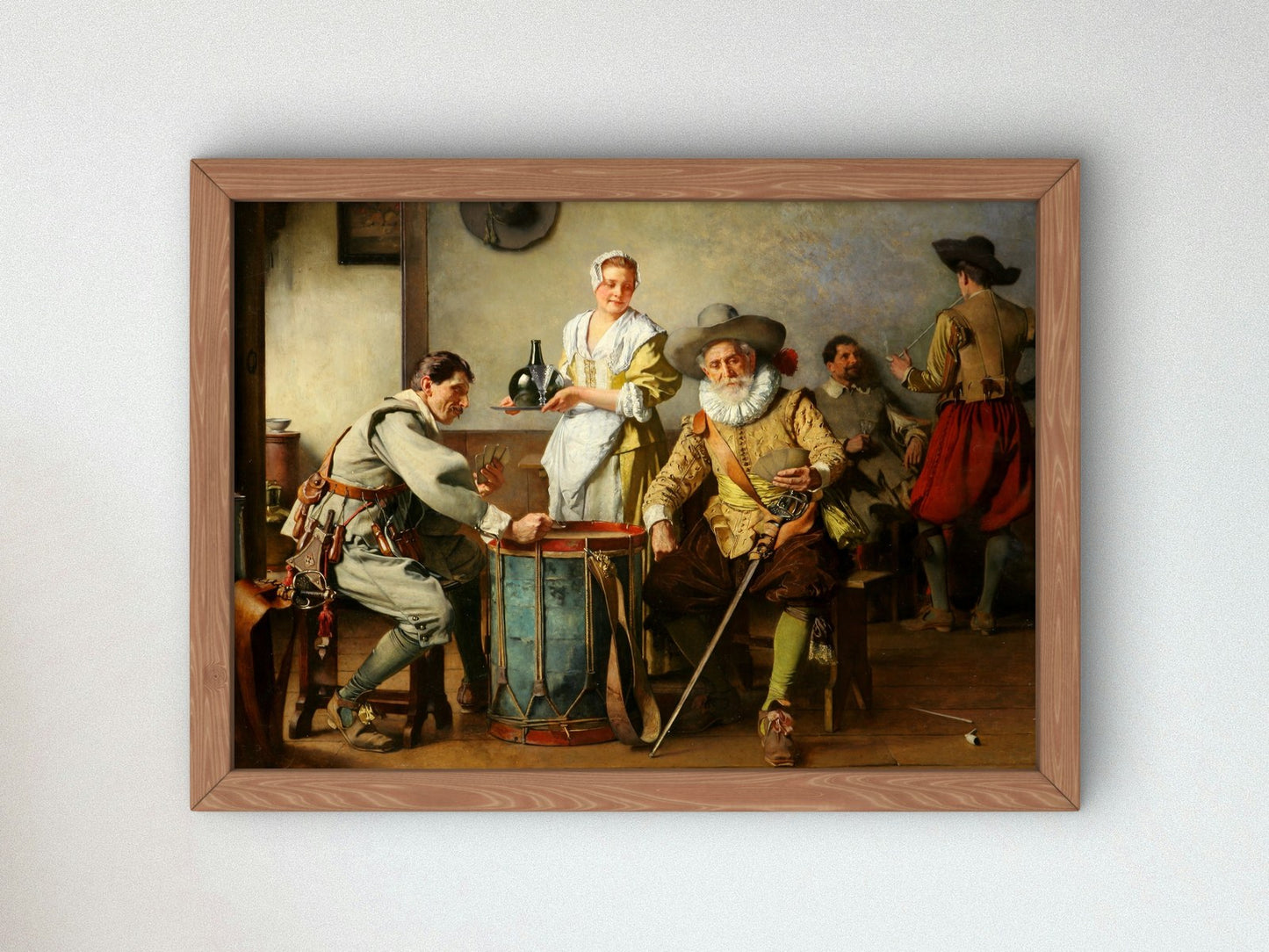 Card Players by Eduard Charlemont 1875, Wall Art Print, Fine Art Reproduction, Museum Quality Decor, Poster