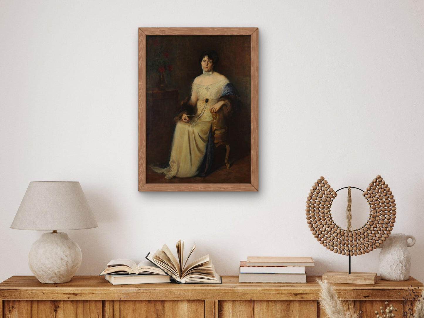 Portrait of the Artist's Wife by Ernesto de la Cárcova 1914, Wall Art Print, Fine Art Reproduction, Museum Quality Decor, Poster