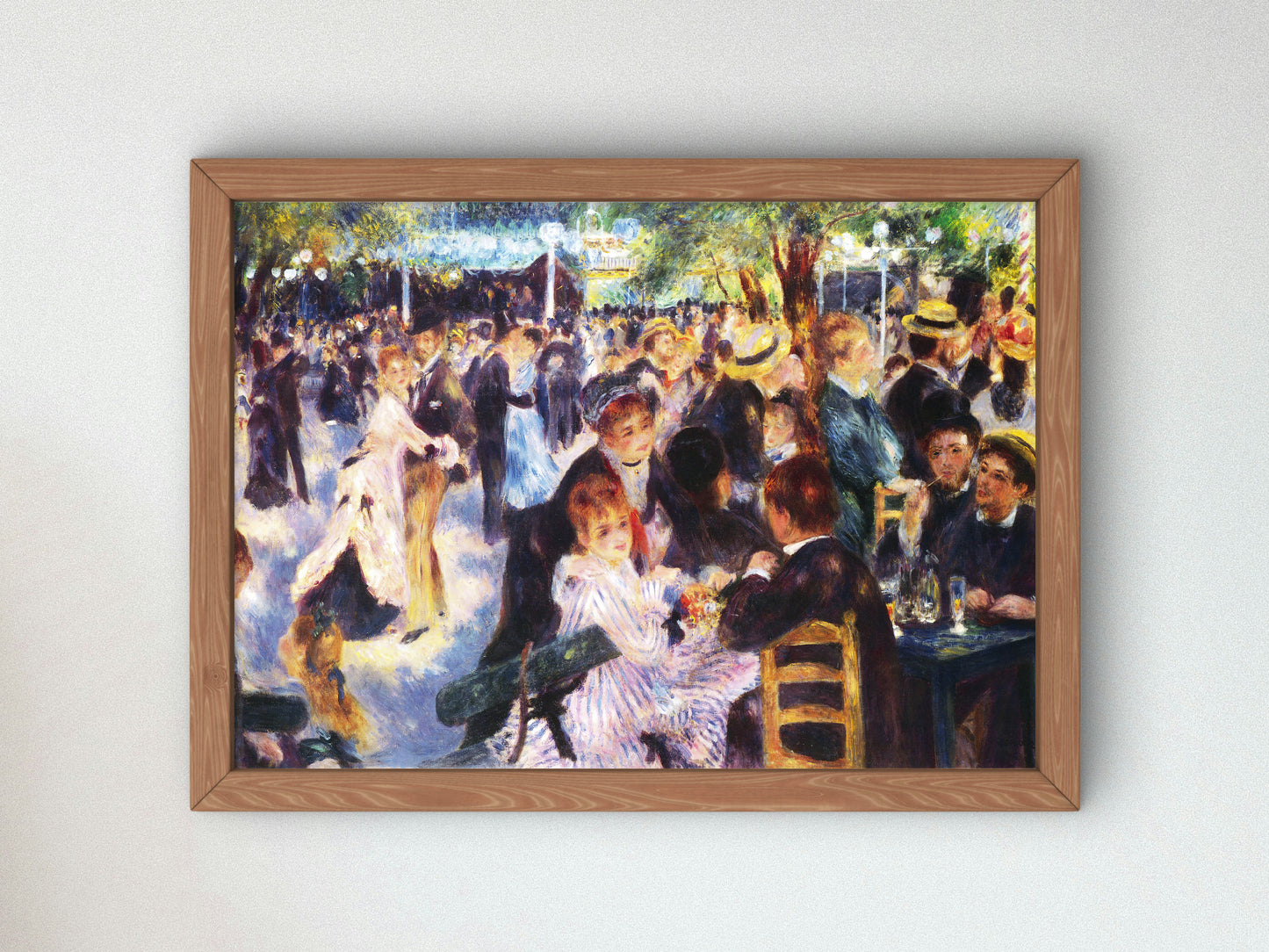 Dance at Le Moulin de la Galette by Auguste Renoir 1876, Wall Art Print, Fine Art Reproduction, Museum Quality Decor, Poster