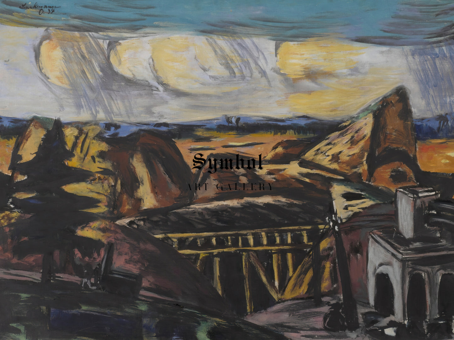 Large Quarry in Upper Bavaria by Max Beckmann 1934, Wall Art Print, Fine Art Reproduction, Museum Quality Decor, Poster