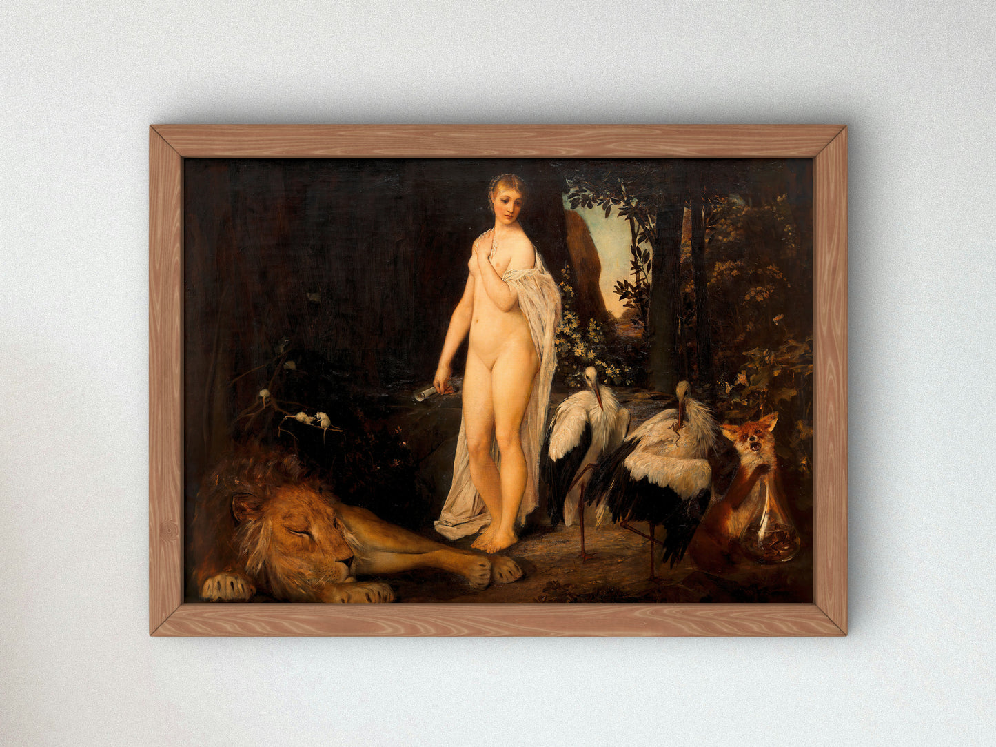 Fable by Gustav Klimt 1883, Wall Art Print, Fine Art Reproduction, Museum Quality Decor, Poster