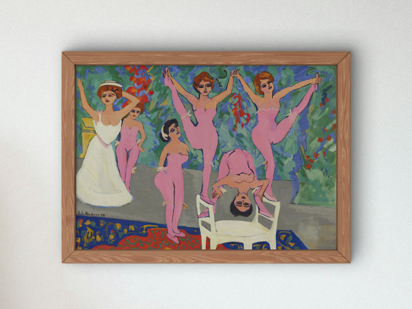 Variety Show by Ernst Ludwig Kirchner 1908, Wall Art Print, Fine Art Reproduction, Museum Quality Decor, Poster