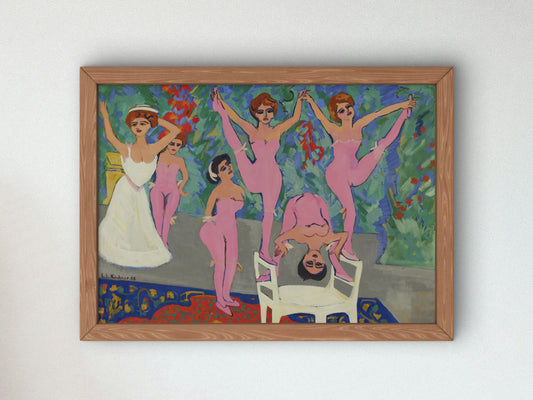 Variety Show by Ernst Ludwig Kirchner 1908, Wall Art Print, Fine Art Reproduction, Museum Quality Decor, Poster