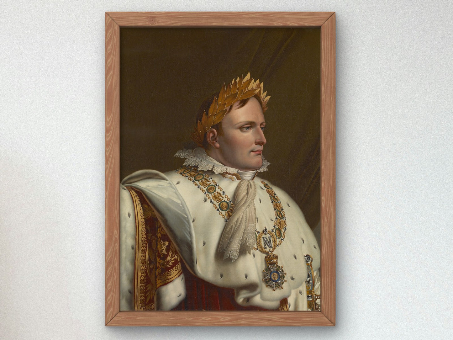 Portrait of Napoleon in His Coronation Robes by Anne Louis Girodet 1812, Wall Art Print, Fine Art Reproduction, Museum Quality Decor, Poster