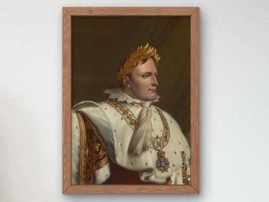 Portrait of Napoleon in His Coronation Robes by Anne Louis Girodet 1812, Wall Art Print, Fine Art Reproduction, Museum Quality Decor, Poster