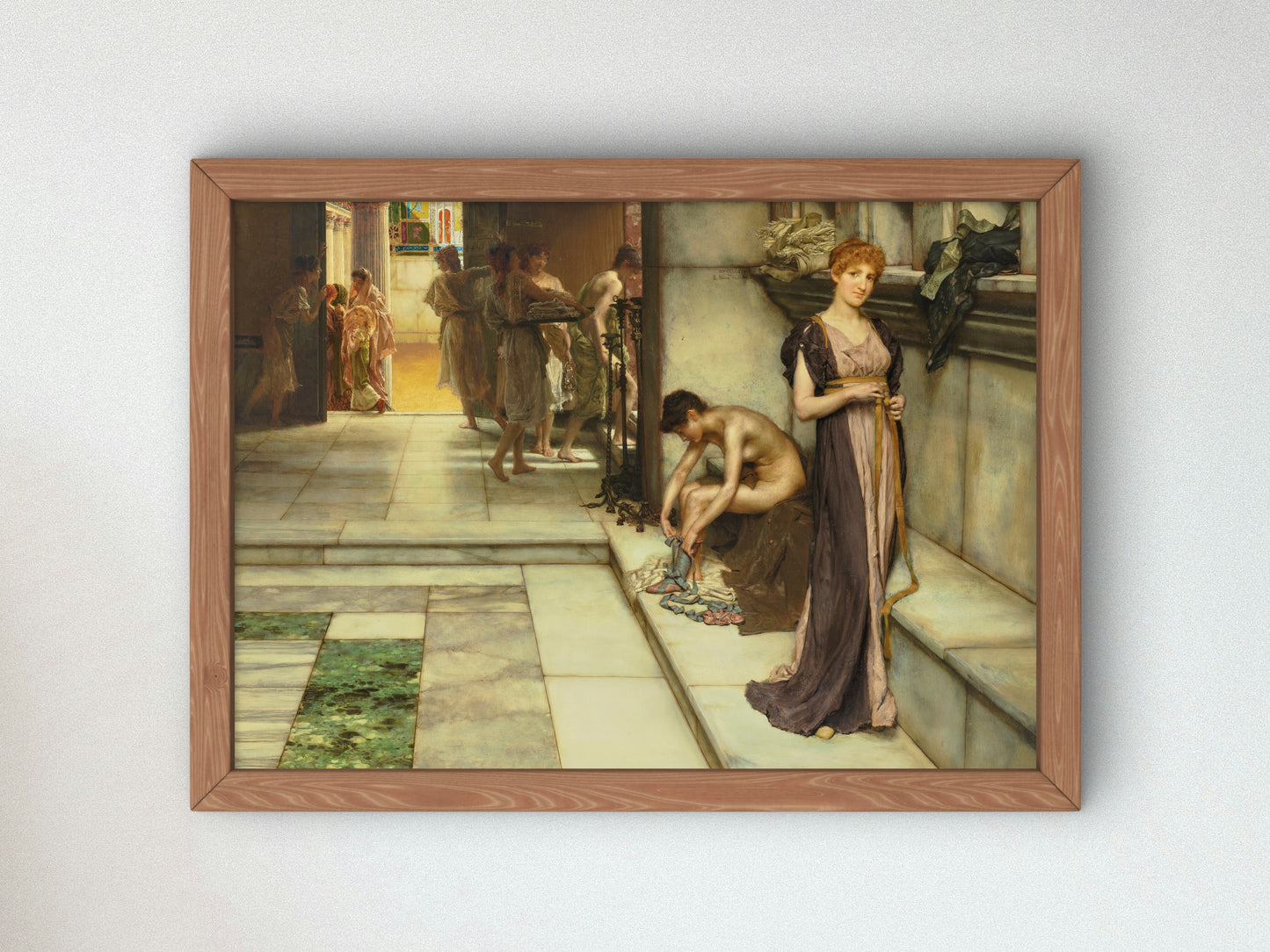 An Apodyterium by Lawrence Alma Tadema 1886, Wall Art Print, Fine Art Reproduction, Museum Quality Decor, Poster